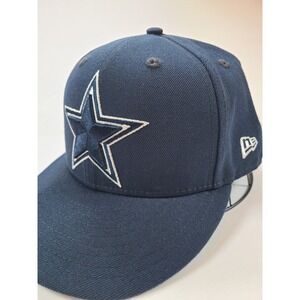 New Era Dallas‎ Cowboys NFL 59FIFTY Fitted Baseball Cap Navy Blue Size 7 3/8